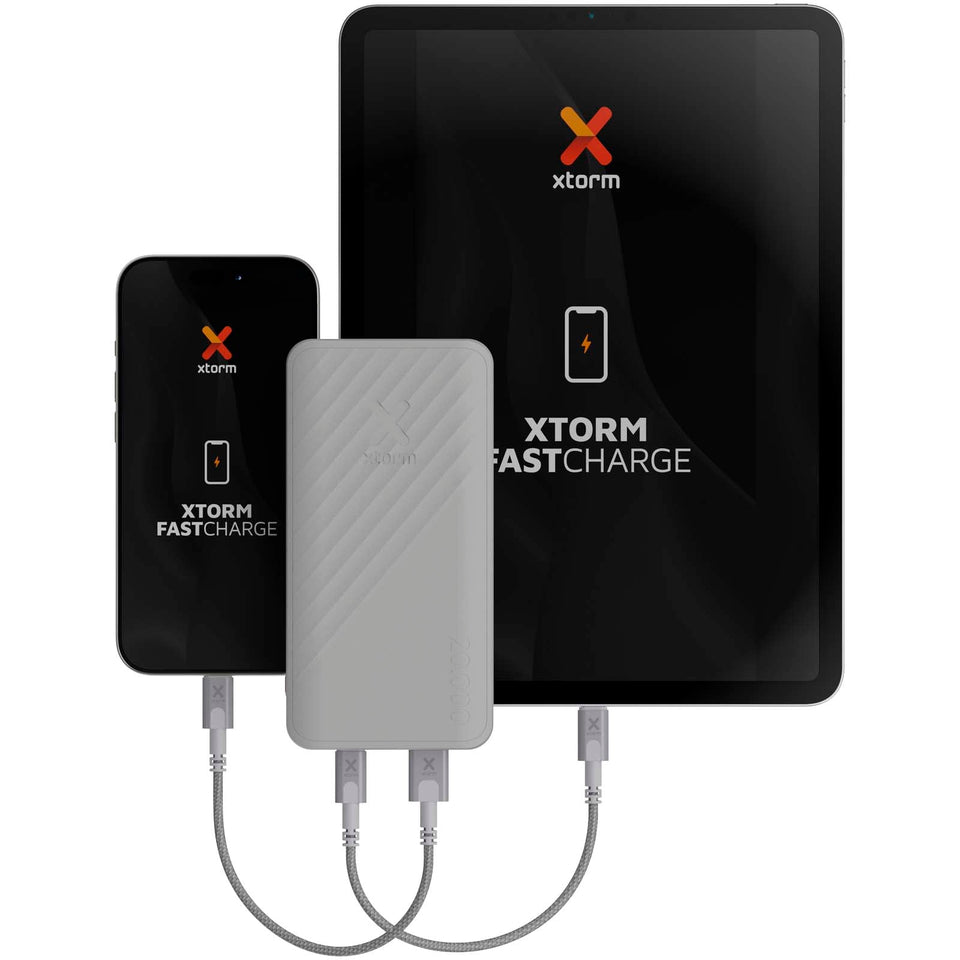 Power bank a ricarica rapida da 20.000 mAh 15 W Xtorm XG220 Go2 personalizzato con logo - Pubblienne