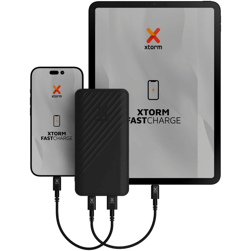 Power bank a ricarica rapida da 20.000 mAh 15 W Xtorm XG220 Go2 personalizzato con logo - Pubblienne