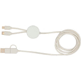 Cavo 5-in-1 in plastica riciclata da 150 cm per la sincronizzazione dei dati e la ricarica rapida da 27 W Citala personalizzato con logo - Pubblienne