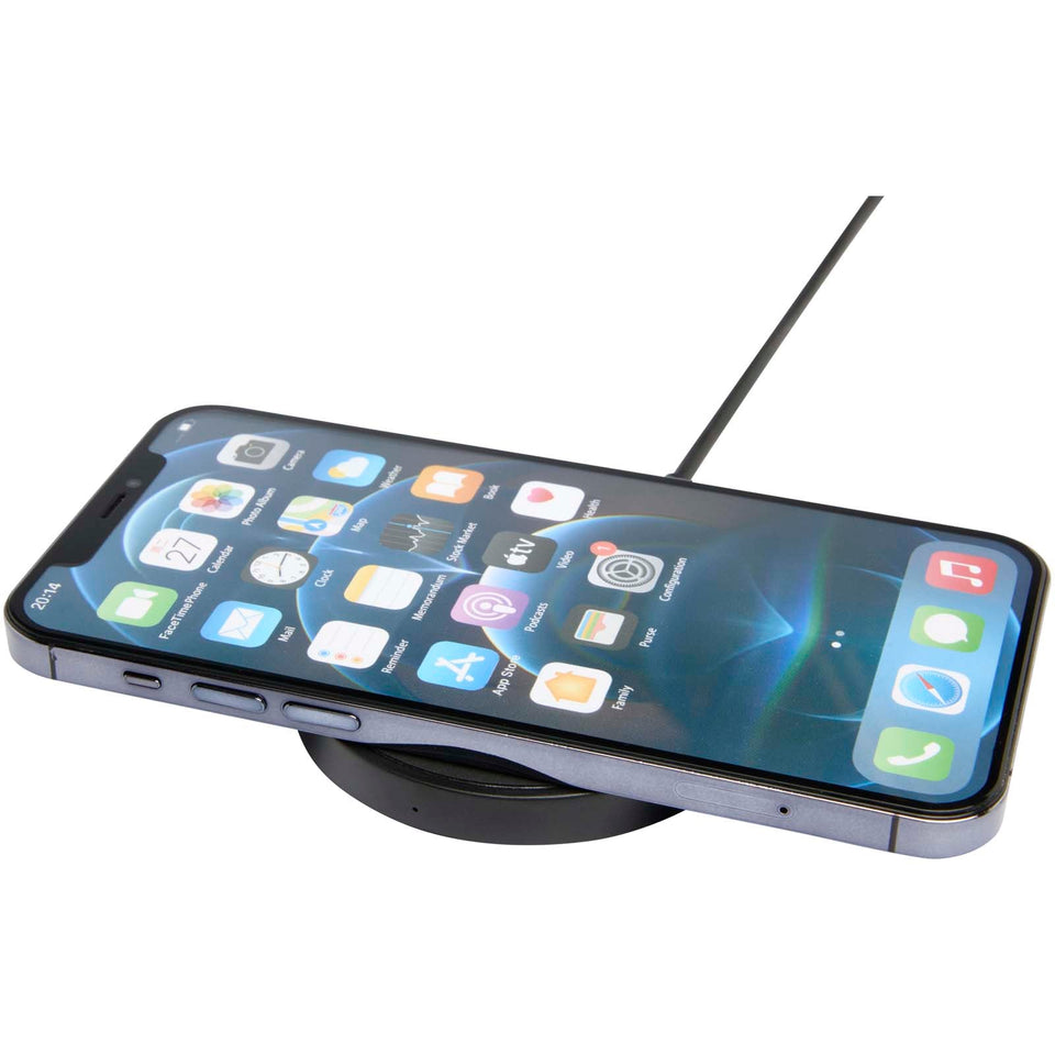 Stazione di ricarica wireless in plastica riciclata da 15 W Freal personalizzato con logo - Pubblienne