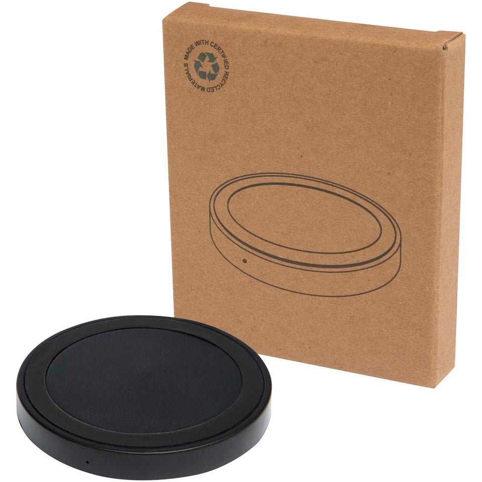 Stazione di ricarica wireless in plastica riciclata da 15 W Freal personalizzato con logo - Pubblienne