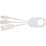 Cavo di ricarica 4-in-1 in alluminio riciclato Troop personalizzato con logo - Pubblienne
