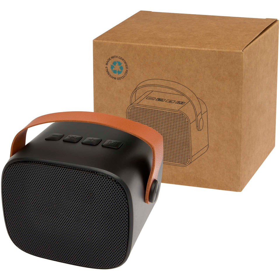 Altoparlante wireless da 3 W in plastica riciclata Diya personalizzato con logo - Pubblienne