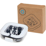 Cuffie tipo C cablate con astuccio in plastica riciclata Baekdu personalizzato con logo - Pubblienne