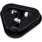 Auricolari con astuccio in plastica riciclata Rebel personalizzato con logo - Pubblienne