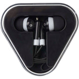 Auricolari con astuccio in plastica riciclata Rebel personalizzato con logo - Pubblienne