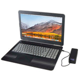 Power bank in alluminio riciclato certificato RCS da 20.000 mAh e 70 W Acamar personalizzato con logo - Pubblienne
