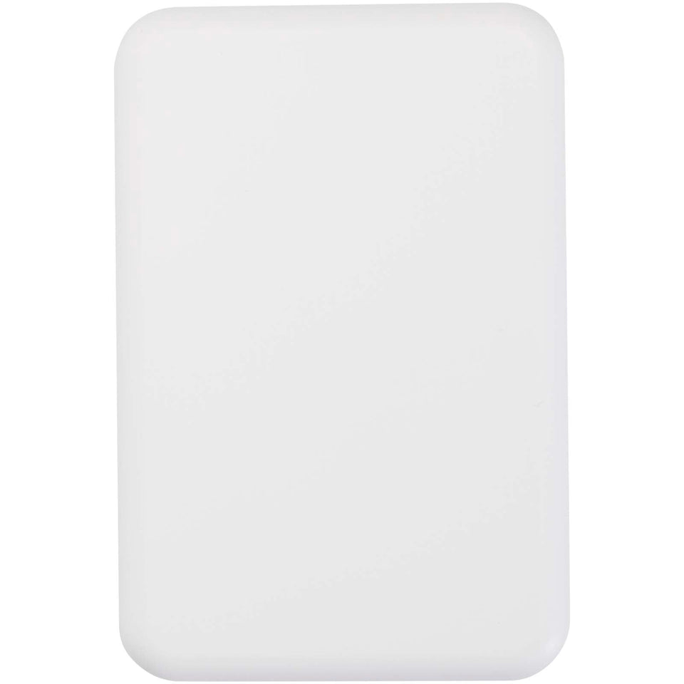 Power bank magnetico wireless da 5.000 mAh e 15 W con 20 W PD in plastica riciclata Acrab personalizzato con logo - Pubblienne