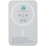 Power bank magnetico wireless da 10.000 mAh e 15 W con 20 W PD in plastica riciclata Acrab personalizzato con logo - Pubblienne