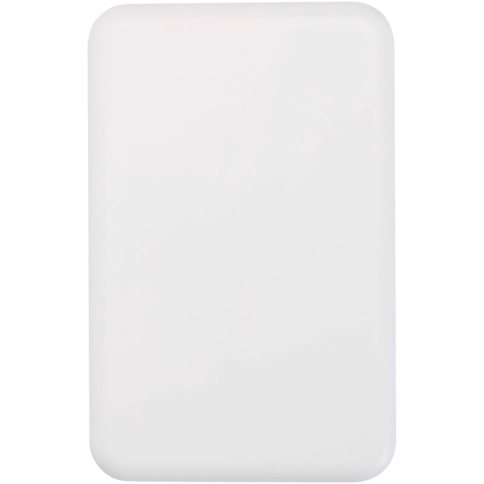 Power bank magnetico wireless da 10.000 mAh e 15 W con 20 W PD in plastica riciclata Acrab personalizzato con logo - Pubblienne