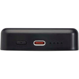 Power bank magnetico wireless da 10.000 mAh e 15 W con 20 W PD in plastica riciclata Acrab personalizzato con logo - Pubblienne
