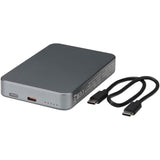 Power bank magnetico da 10.000 mAh in alluminio riciclato RCS Avis personalizzato con logo - Pubblienne