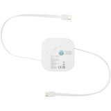 Cavo retrattile 5 in 1 in materiale riciclato con cavo retrattile per la sincronizzazione dei dati e la ricarica rapida da 10 personalizzato con logo - Pubblienne