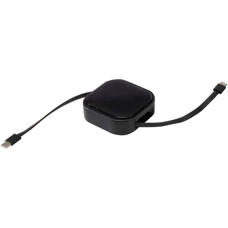 Cavo retrattile 5 in 1 in materiale riciclato con cavo retrattile per la sincronizzazione dei dati e la ricarica rapida da 10 personalizzato con logo - Pubblienne