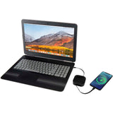 Cavo retrattile 5 in 1 in materiale riciclato con cavo retrattile per la sincronizzazione dei dati e la ricarica rapida da 10 personalizzato con logo - Pubblienne