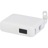Power bank per tablet da 10.000 mAh e 35 W con cavo Tipo-C integrato in plastica riciclata Acrux personalizzato con logo - Pubblienne