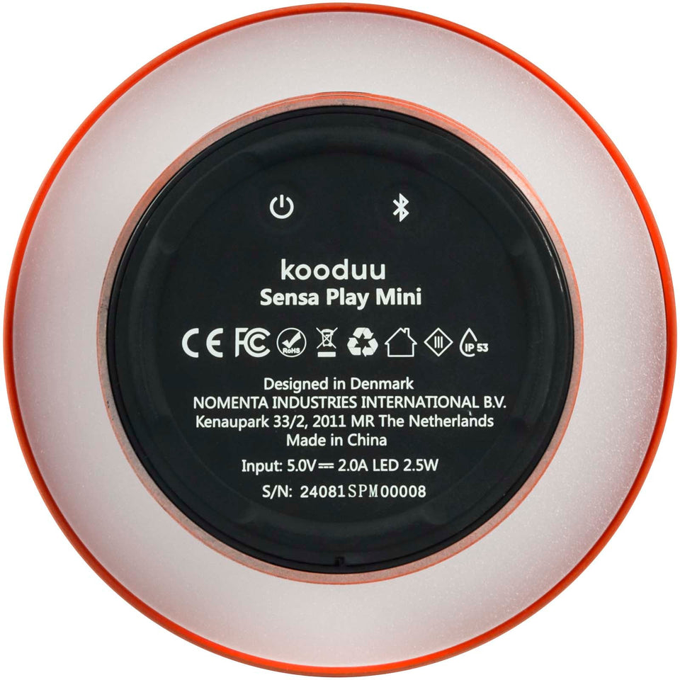 Altoparlante e lampada portatile JBL Kooduu Sensa Play Mini personalizzato con logo - Pubblienne