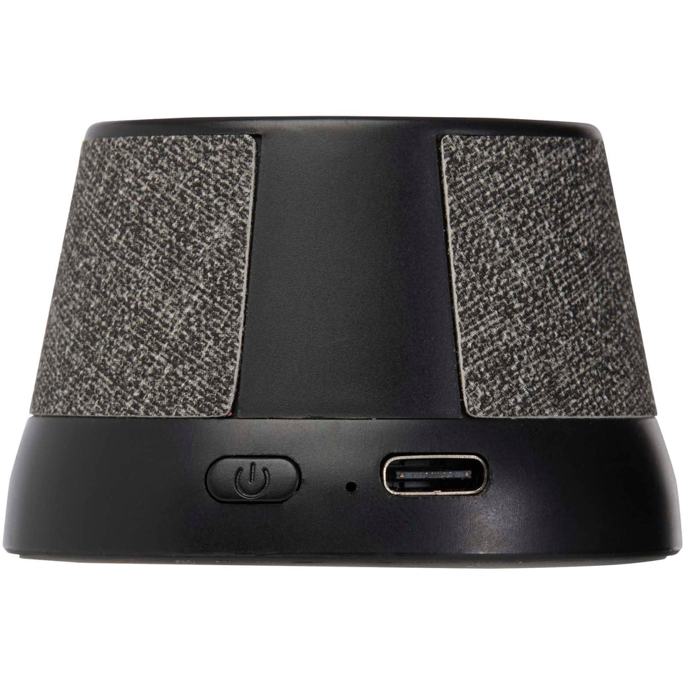 Speaker wireless magnetico in plastica riciclata da 3 W Horna personalizzato con logo - Pubblienne