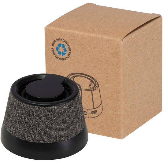 Speaker wireless magnetico in plastica riciclata da 3 W Horna personalizzato con logo - Pubblienne