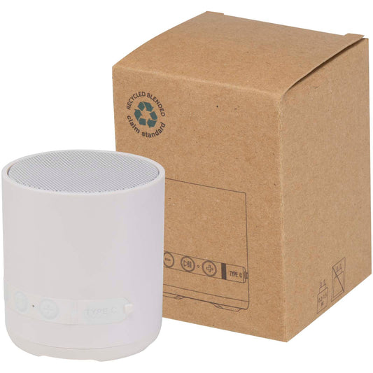 Speaker wireless da 3 W in plastica riciclata Hunor personalizzato con logo - Pubblienne
