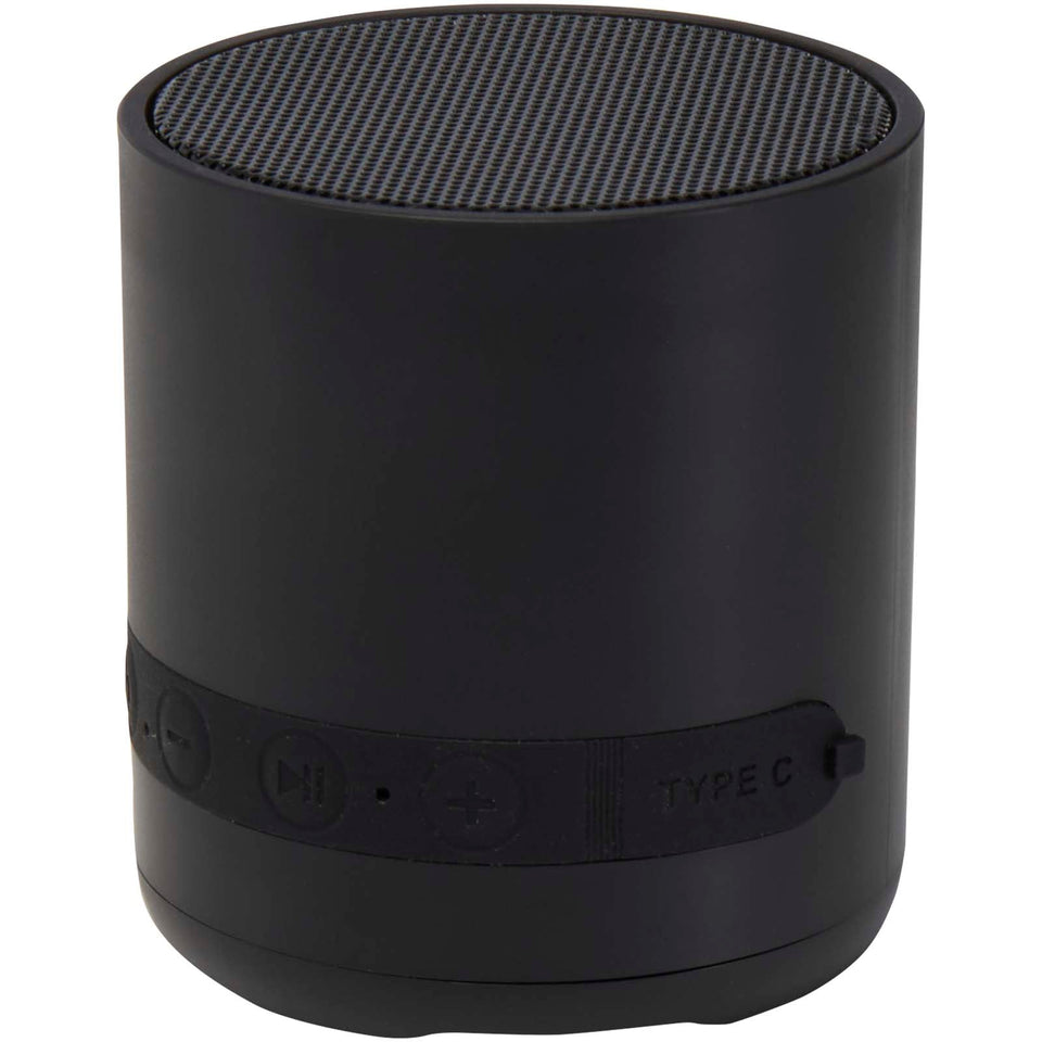 Speaker wireless da 3 W in plastica riciclata Hunor personalizzato con logo - Pubblienne