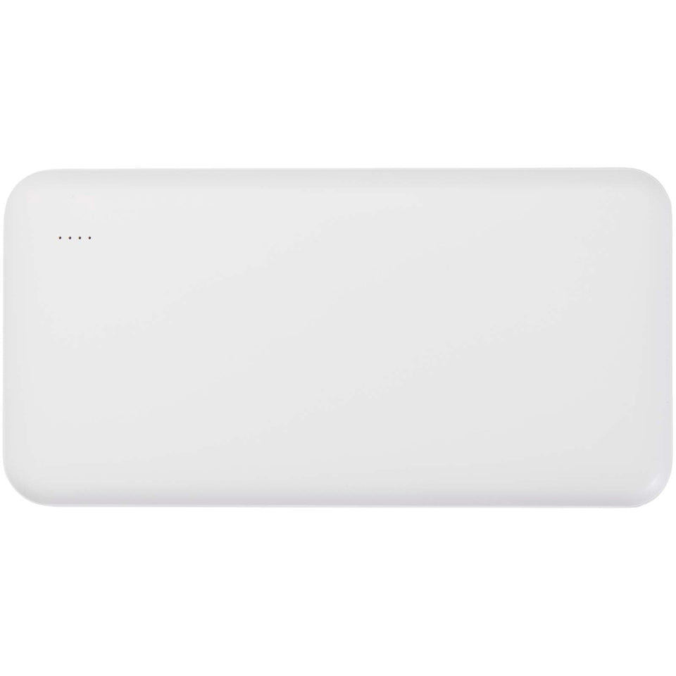 Power bank da 10.000 mAh e 10 W in plastica riciclata Intan personalizzato con logo - Pubblienne