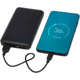 Power bank da 10.000 mAh e 10 W in plastica riciclata Intan personalizzato con logo - Pubblienne