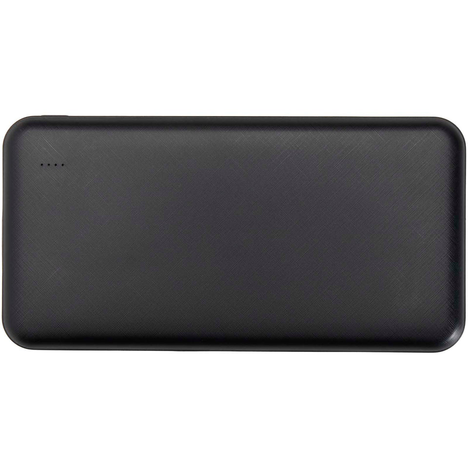 Power bank da 10.000 mAh e 10 W in plastica riciclata Intan personalizzato con logo - Pubblienne