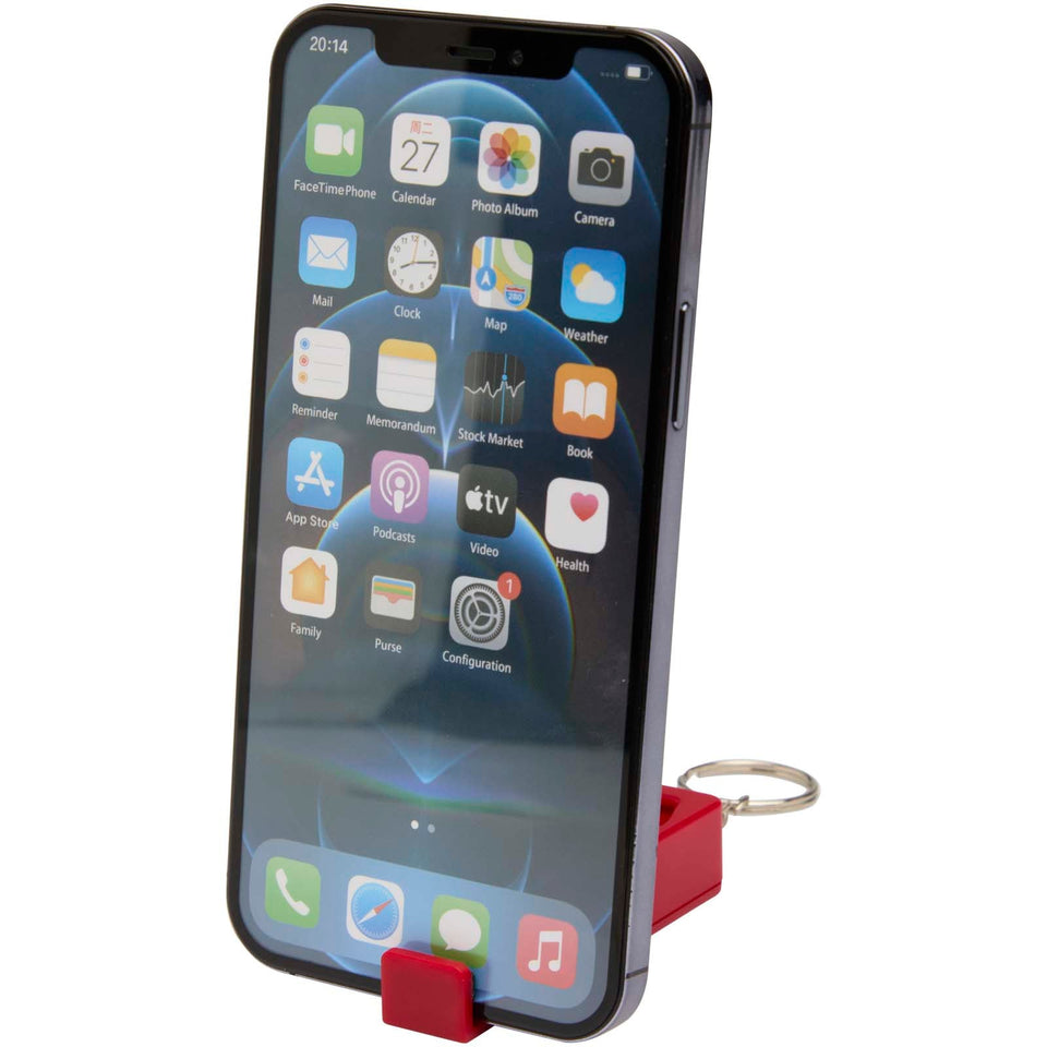 Supporto per telefono con giocattolo antistress in plastica riciclata Aggia personalizzato con logo - Pubblienne