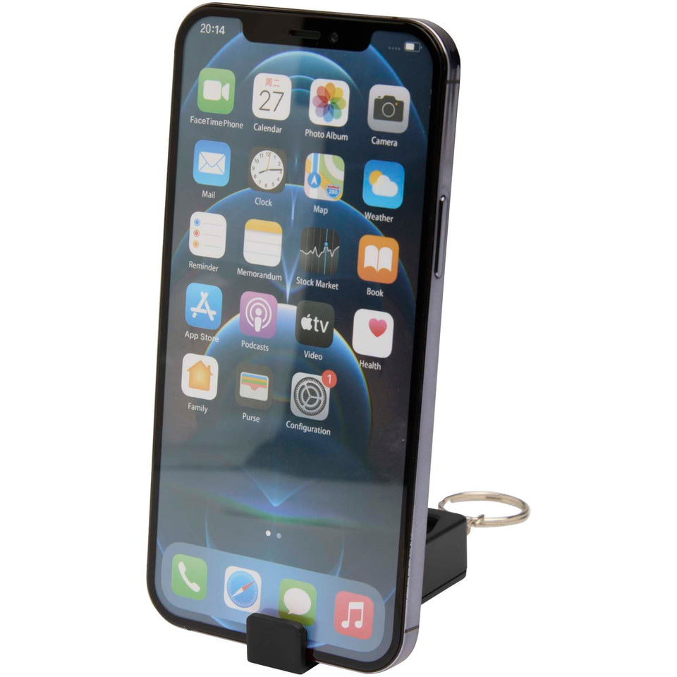 Supporto per telefono con giocattolo antistress in plastica riciclata Aggia personalizzato con logo - Pubblienne
