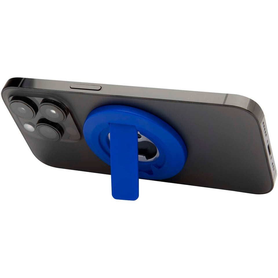 Supporto per telefono magnetico in plastica riciclata con apribottiglie Ain personalizzato con logo - Pubblienne