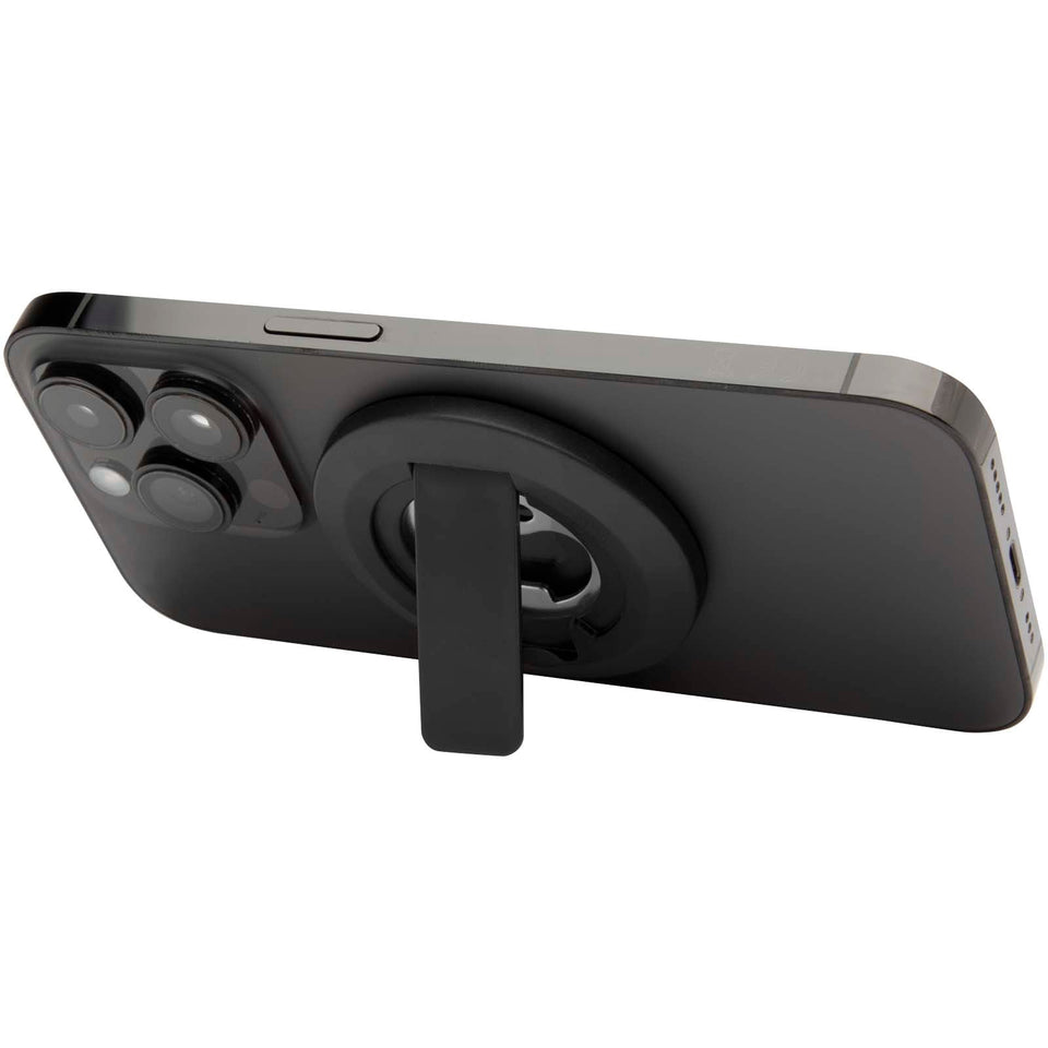 Supporto per telefono magnetico in plastica riciclata con apribottiglie Ain personalizzato con logo - Pubblienne