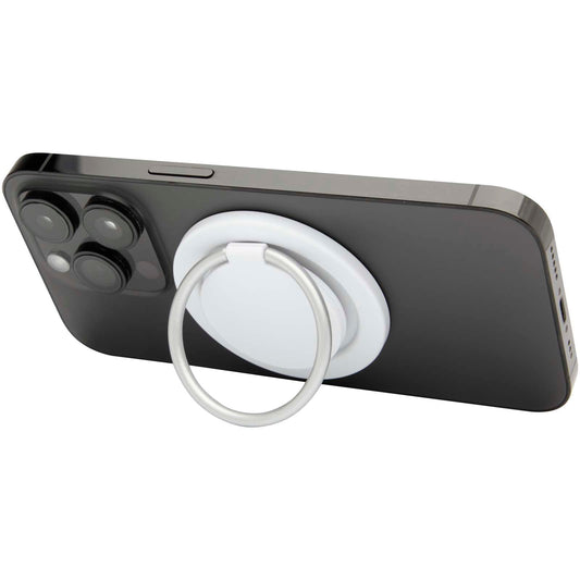 Supporto per telefono magnetico in plastica riciclata con supporto ad anello Albali personalizzato con logo - Pubblienne