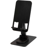 Supporto per telefono pieghevole in plastica riciclata con supporto da tavolo in metallo Alhena personalizzato con logo - Pubblienne