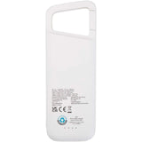 Power bank impermeabile in plastica riciclata da 5.000 mAh e 12 W con moschettone Alkes personalizzato con logo - Pubblienne