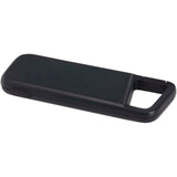 Power bank impermeabile in plastica riciclata da 5.000 mAh e 12 W con moschettone Alkes personalizzato con logo - Pubblienne