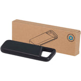 Power bank impermeabile in plastica riciclata da 5.000 mAh e 12 W con moschettone Alkes personalizzato con logo - Pubblienne