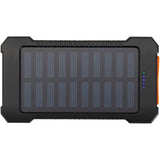Robusto power bank a energia solare da 5.000 mAh e 10 W in plastica riciclata con torcia incorporata Altair personalizzato con logo - Pubblienne