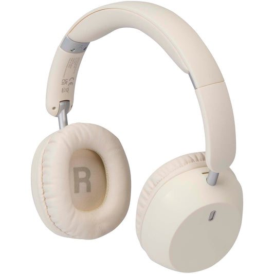 Cuffie over-ear pieghevoli in plastica riciclata con funzione ANC e ENC Hoggar personalizzato con logo - Pubblienne