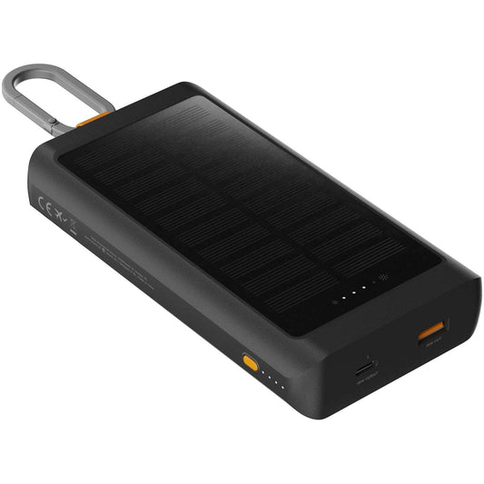 Power bank a energia solare da 10.000 mAh 15 W con luce Xtorm XG2S101 Go2 personalizzato con logo - Pubblienne