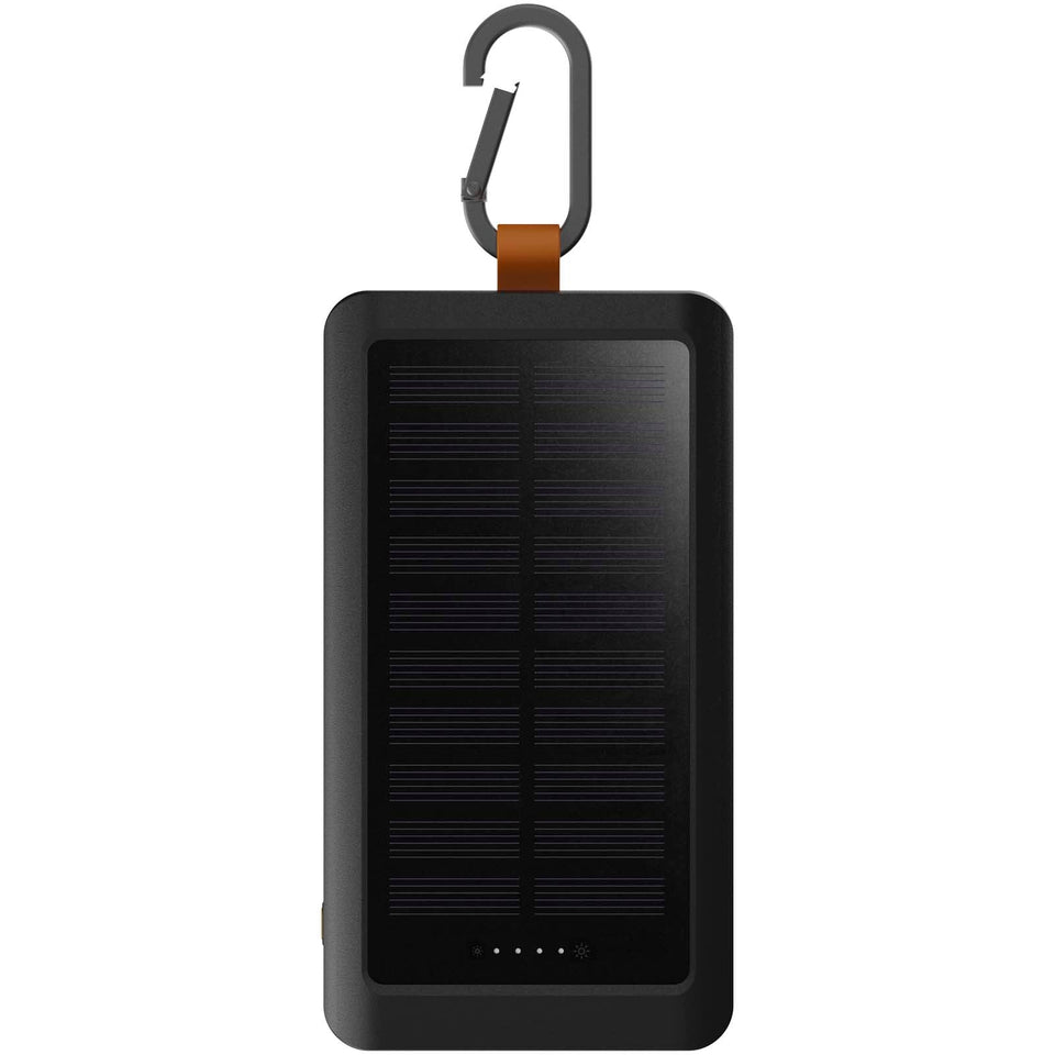 Power bank a energia solare da 10.000 mAh 15 W con luce Xtorm XG2S101 Go2 personalizzato con logo - Pubblienne