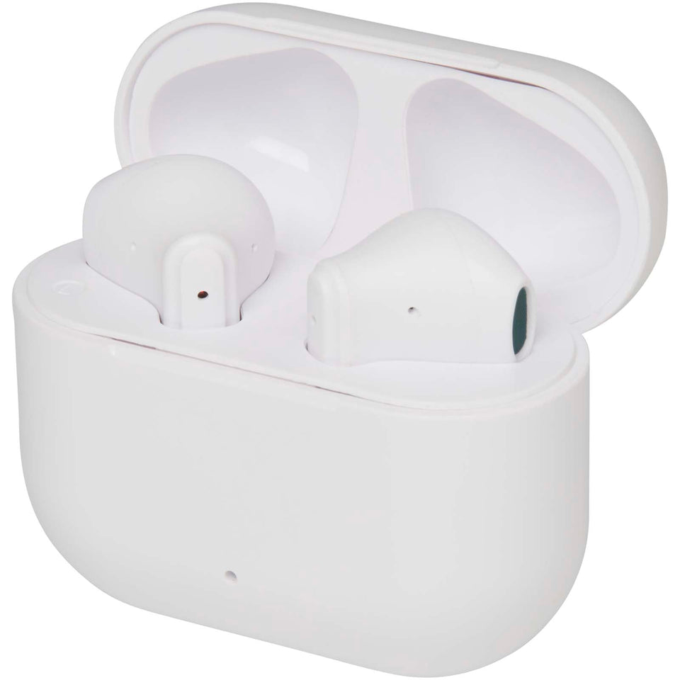 Cuffie Bluetooth® True Wireless in plastica riciclata Altais personalizzato con logo - Pubblienne