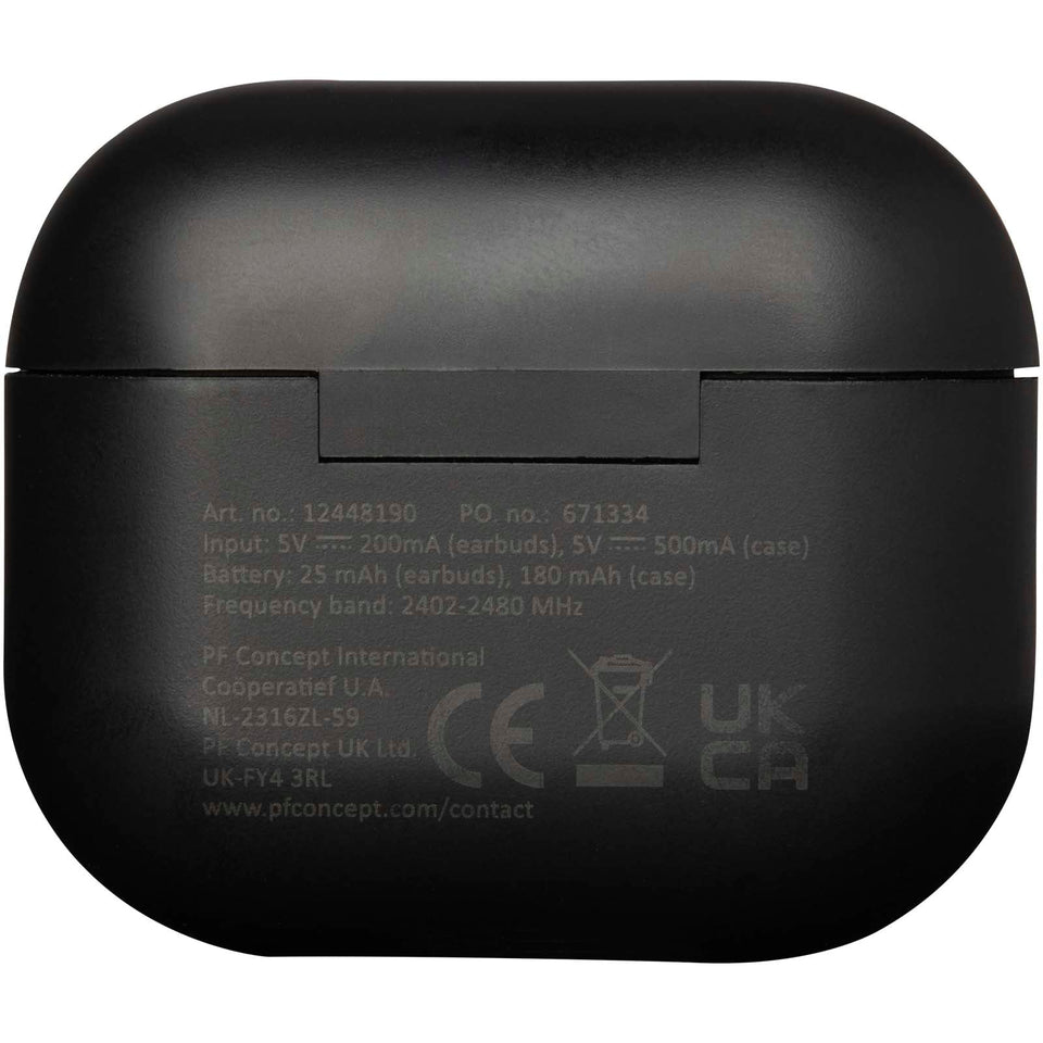 Cuffie Bluetooth® True Wireless in plastica riciclata Altais personalizzato con logo - Pubblienne