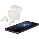 Cuffie Bluetooth® True Wireless in plastica riciclata con inserti auricolari in silicone Alterf personalizzato con logo - Pubblienne