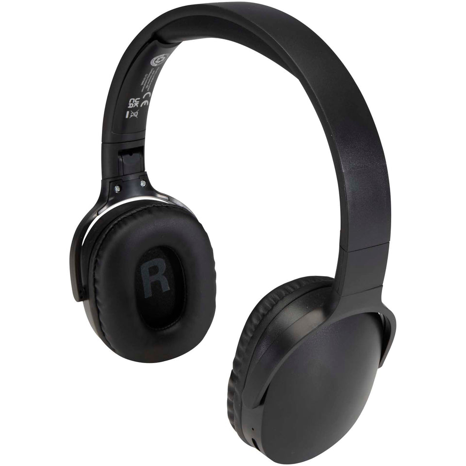 Cuffie over-ear Bluetooth® wireless in plastica riciclata Ancha personalizzato con logo - Pubblienne