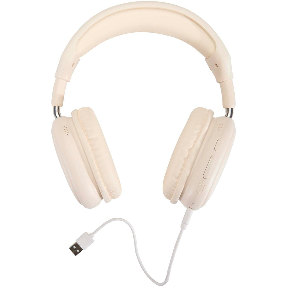 Cuffie Bluetooth® over-ear wireless in plastica riciclata Alzir personalizzato con logo - Pubblienne