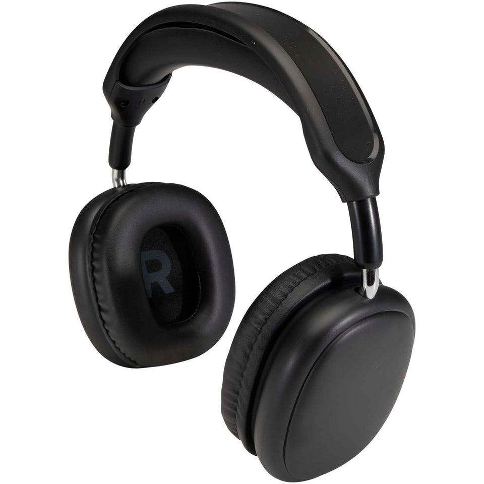 Cuffie Bluetooth® over-ear wireless in plastica riciclata Alzir personalizzato con logo - Pubblienne