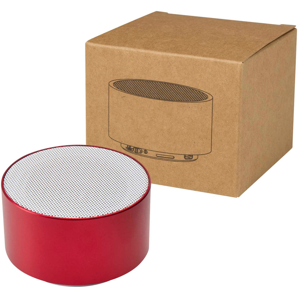Speaker Bluetooth® wireless in alluminio riciclato da 3 W Ankaa personalizzato con logo - Pubblienne
