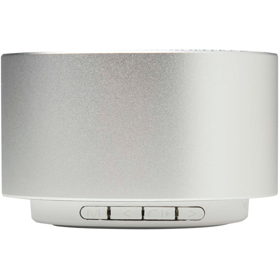 Speaker Bluetooth® wireless in alluminio riciclato da 3 W Ankaa personalizzato con logo - Pubblienne