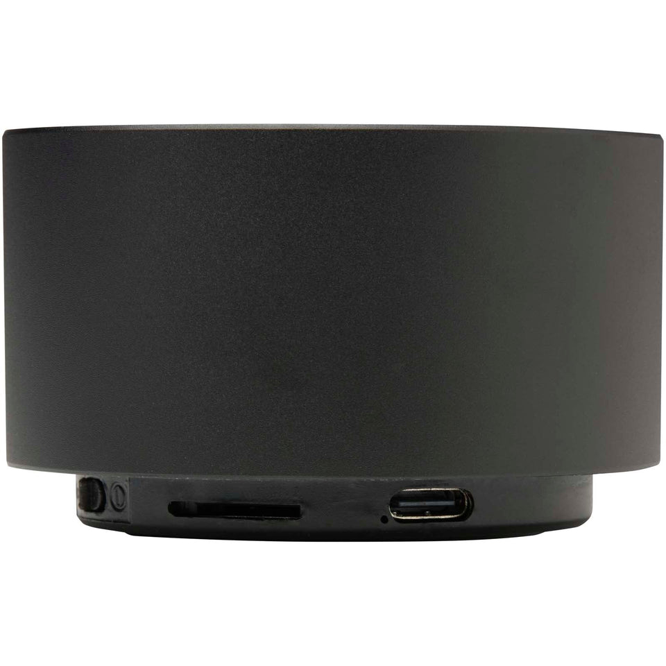 Speaker Bluetooth® wireless in alluminio riciclato da 3 W Ankaa personalizzato con logo - Pubblienne
